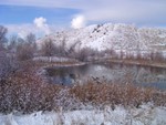0306 Hull\'s Pond in snow